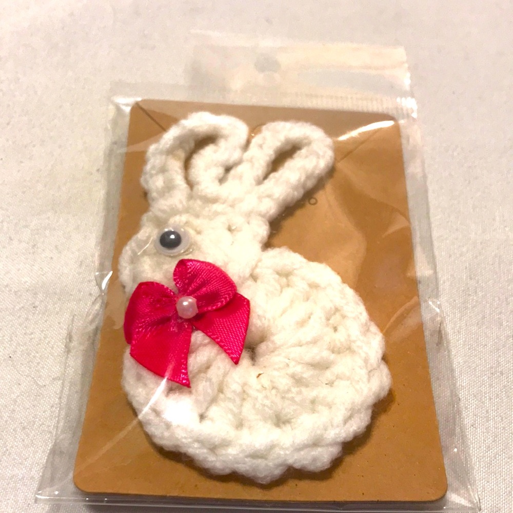 Nwt crocheted rabbit